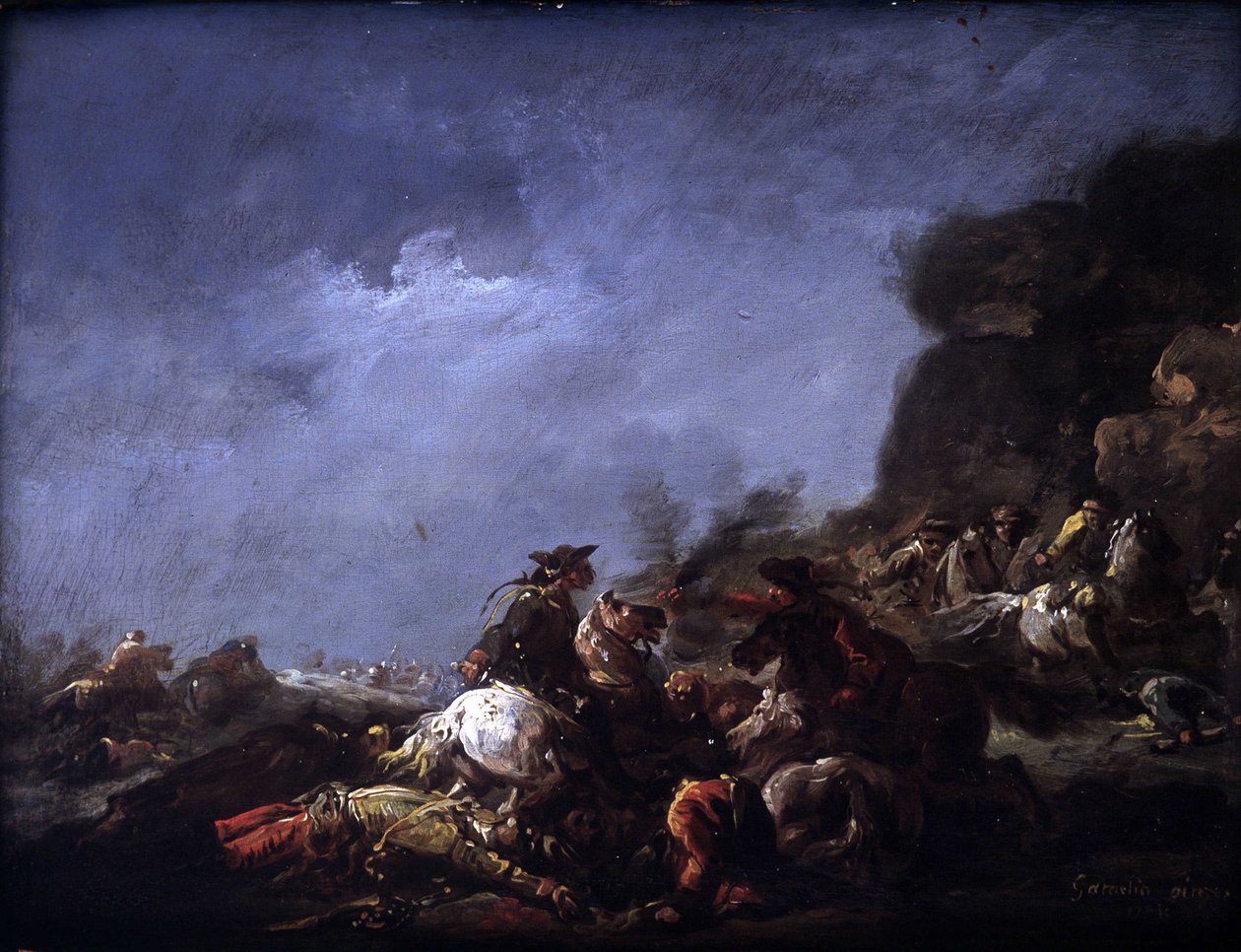 Choque de cavalaria de Jacques Gamelin