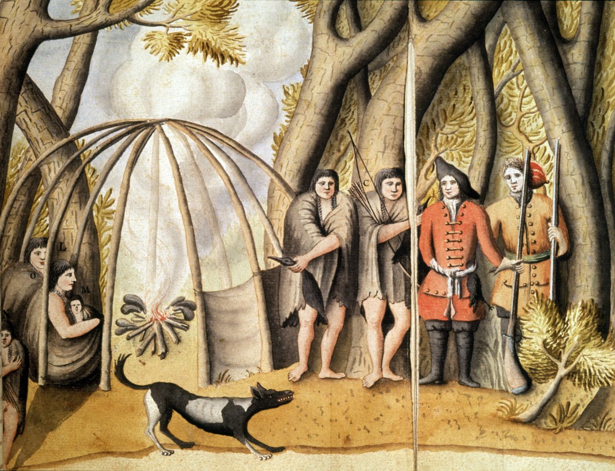 Os índios de Magalhães de Detroit de Jacques Gouin de Beauchesne