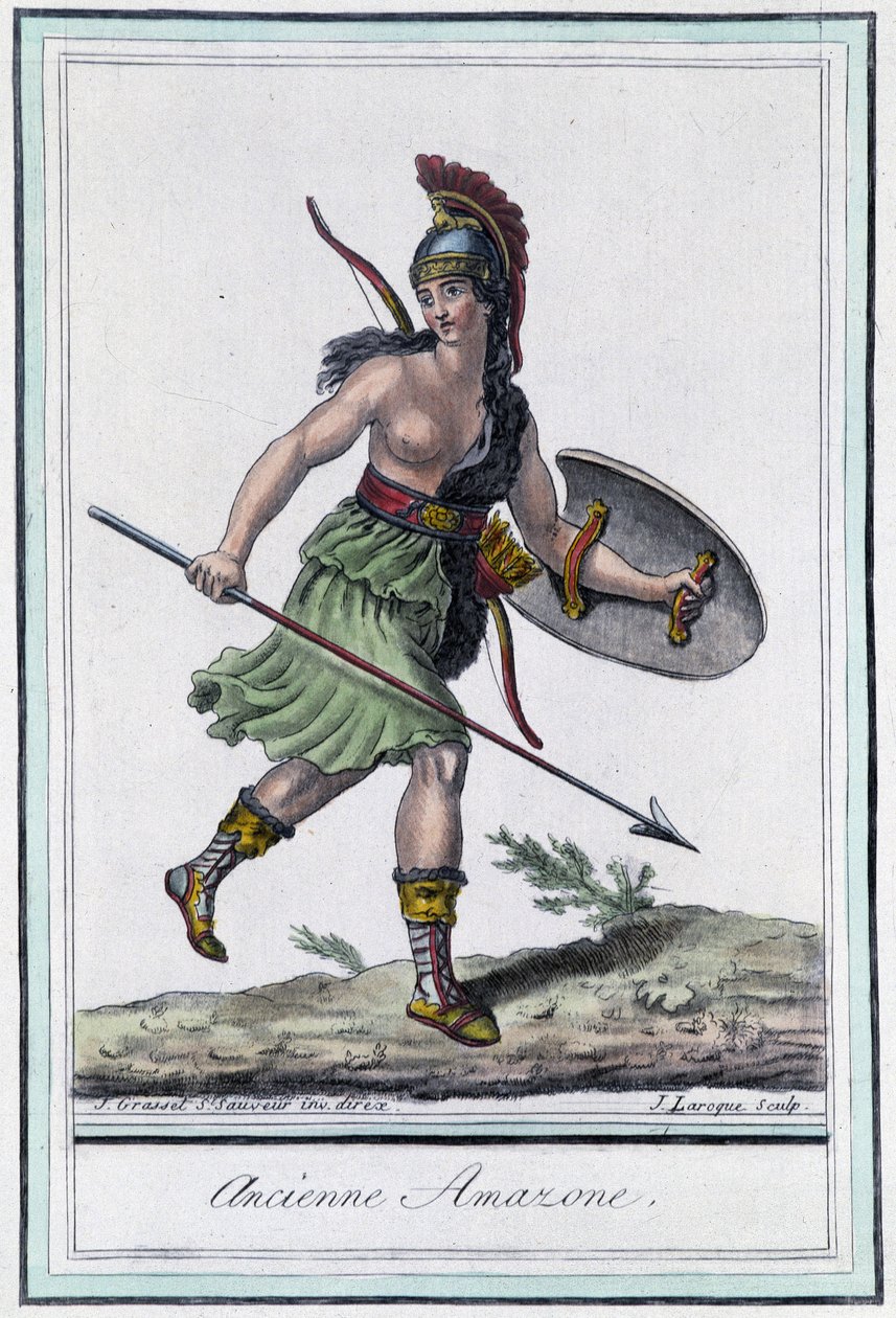 Ancienne Amazon - in "Encyclopedia of travels" de Grasset Saint Sauveur, edição Paris de Jacques Grasset de Saint Sauveur