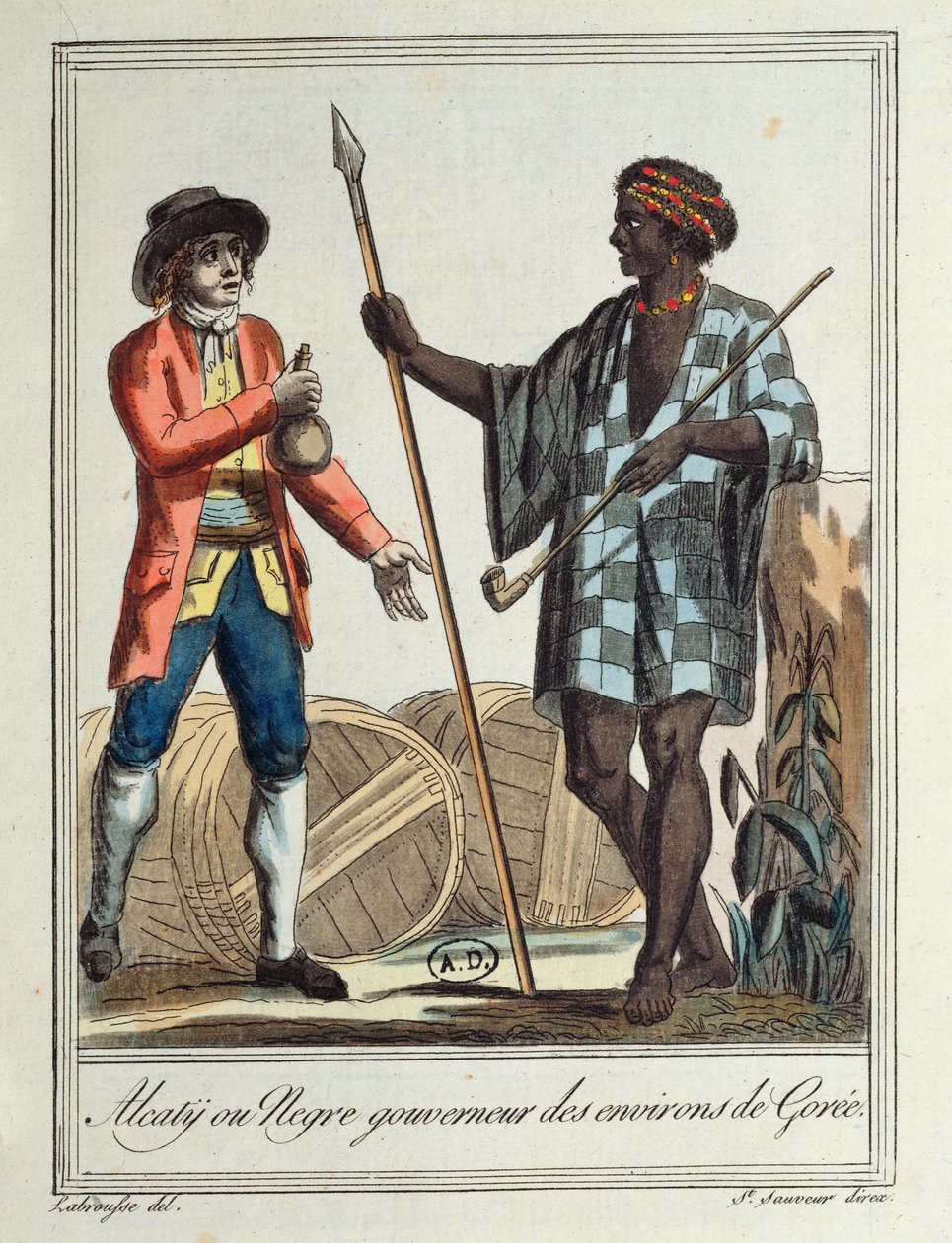 Governador negro do distrito de Gorée, 1796 de Jacques Grasset de Saint Sauveur