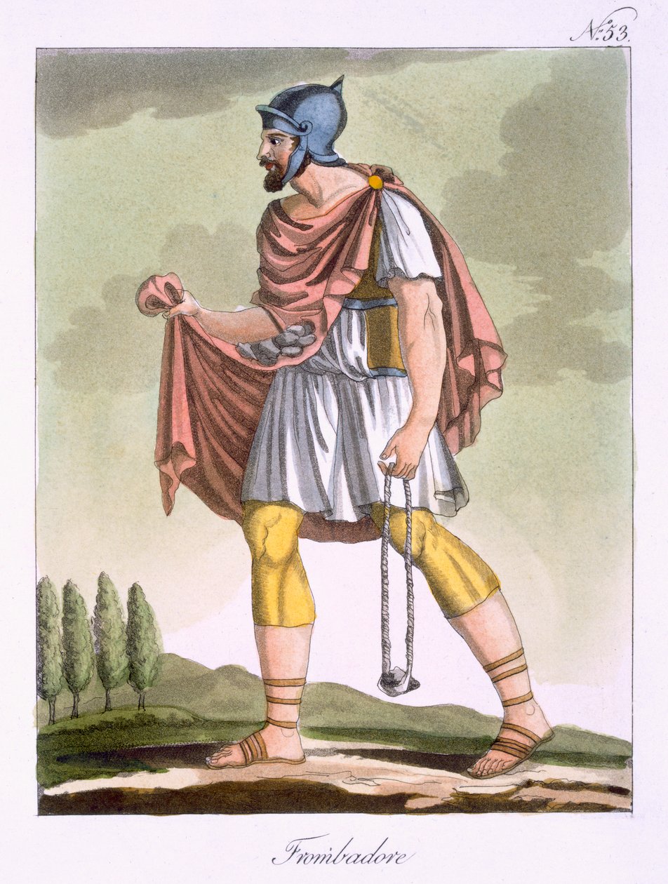 Funditores, ilustração de &39;L&39;Antique Roma&39;, gravada por Labrousse, publicada em 1796 de Jacques Grasset de Saint Sauveur