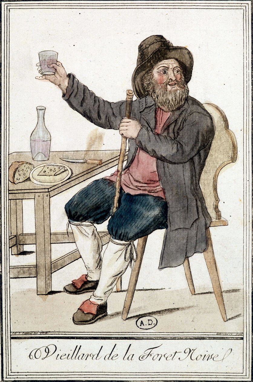 Velho da Floresta Negra - in "Encyclopédie des voyages" de J. Grasset Saint-Sauveur de Jacques Grasset de Saint Sauveur