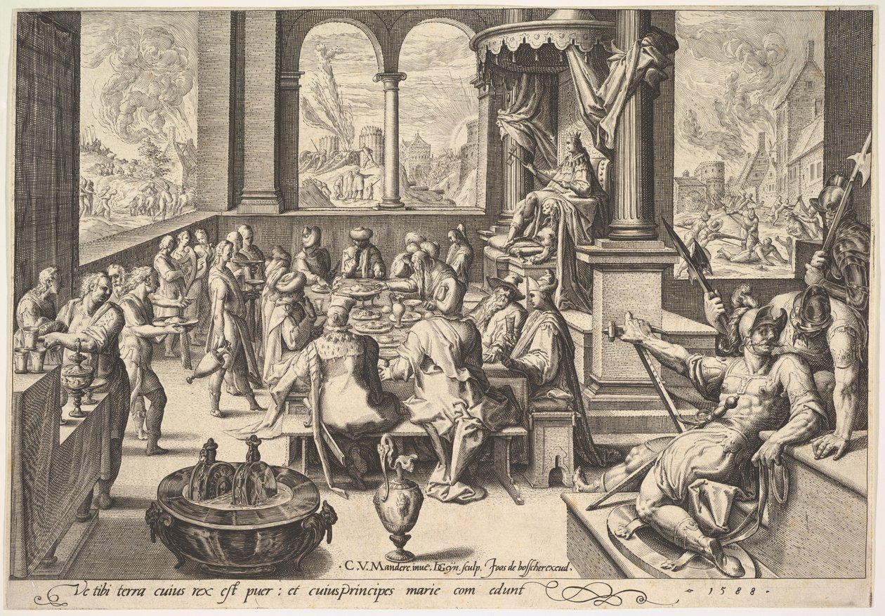 Alegoria do governo de um rei infantil, 1588. de Jacques II de Gheyn