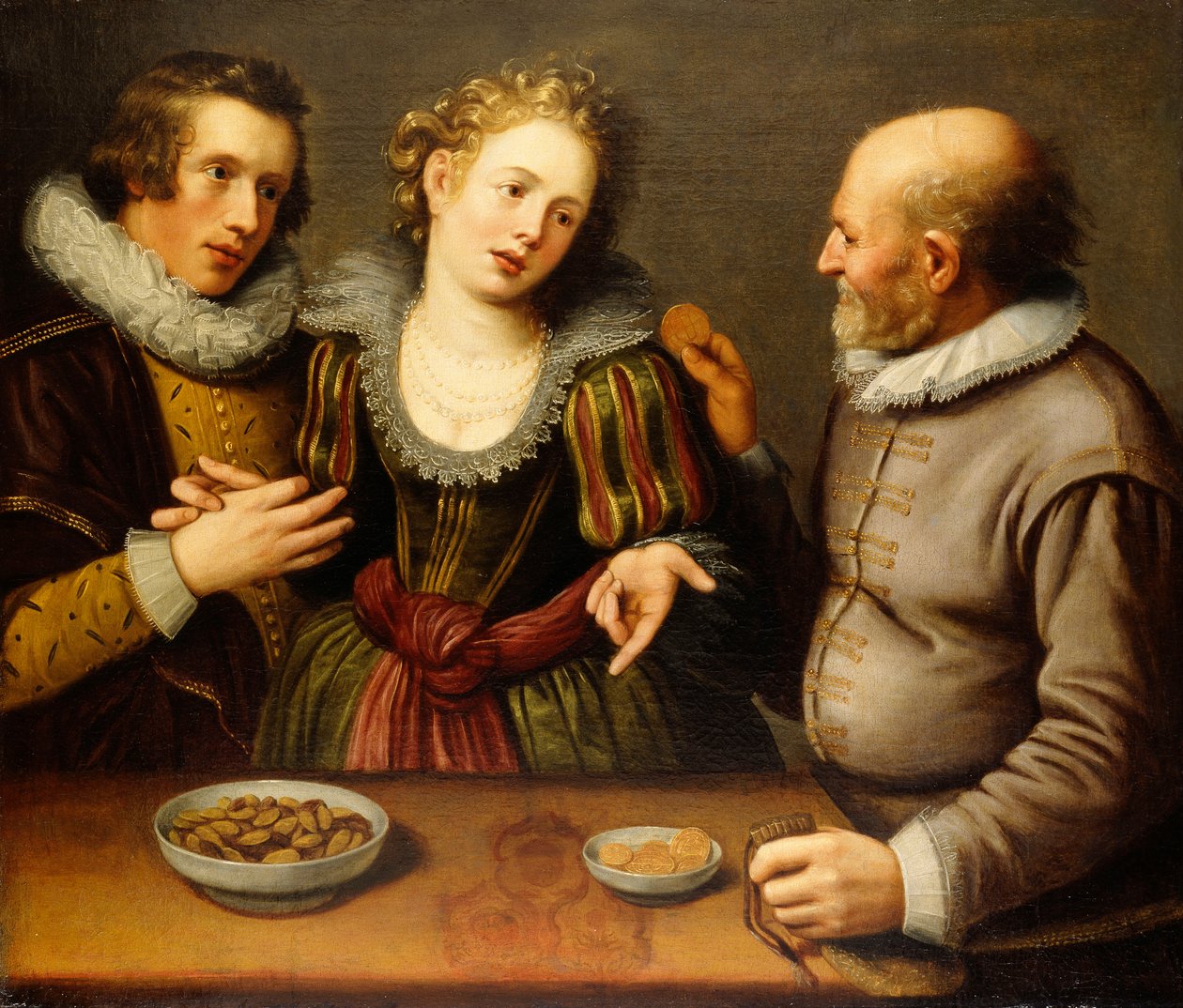 Uma alegoria de amor desigual de Jacques II de Gheyn