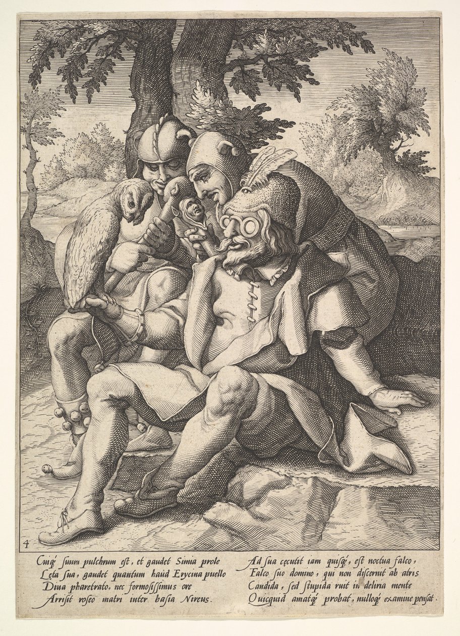 A sabedoria dos tolos, de Seis Provérbios. de Jacques II de Gheyn