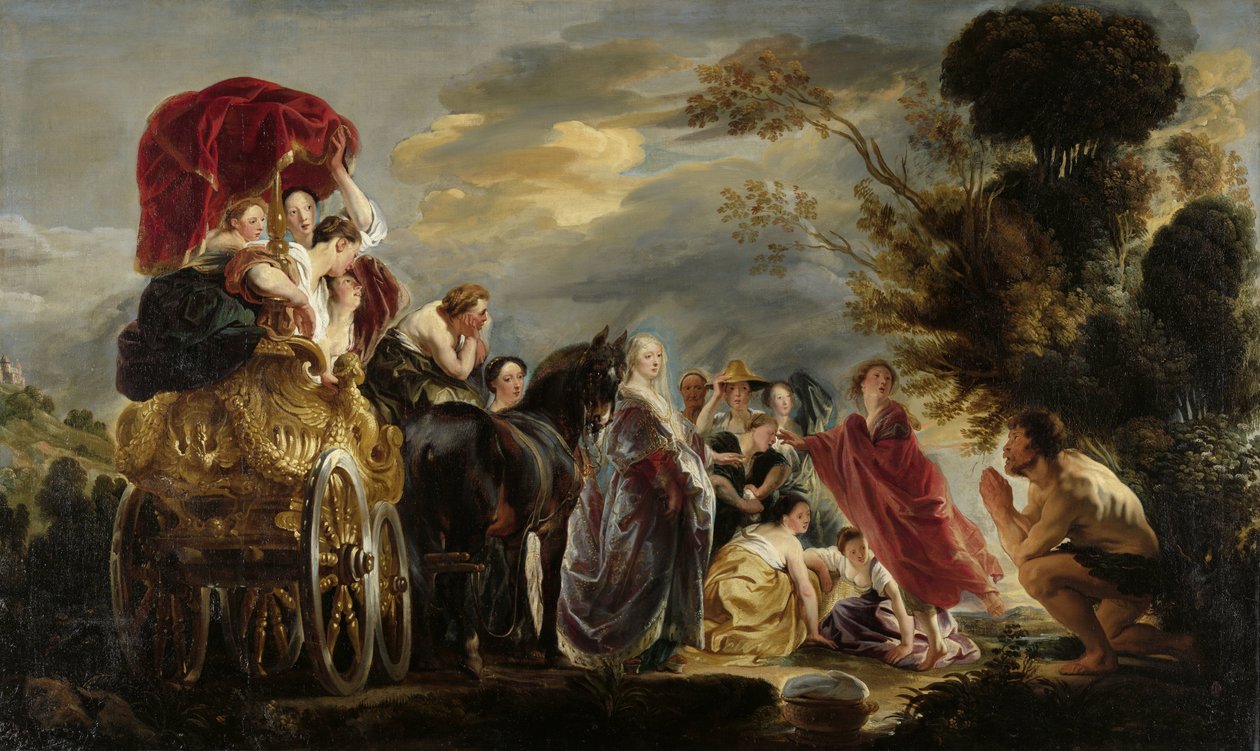 O Encontro de Odisseu e Nausicaa
O Encontro de Ulisses e Nausicaa de Jacques Jordaens (signed by artist)