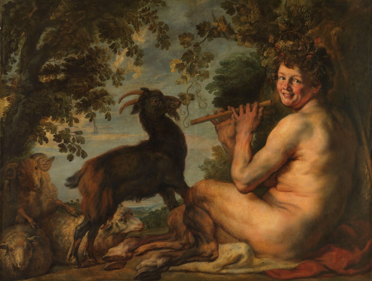 Um Satyr
Pan Tending his Flock de Jacques Jordaens