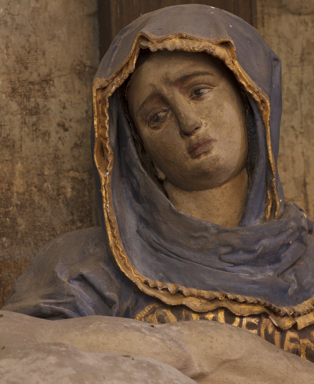 Detalhe do Pieta de Jacques Jubert