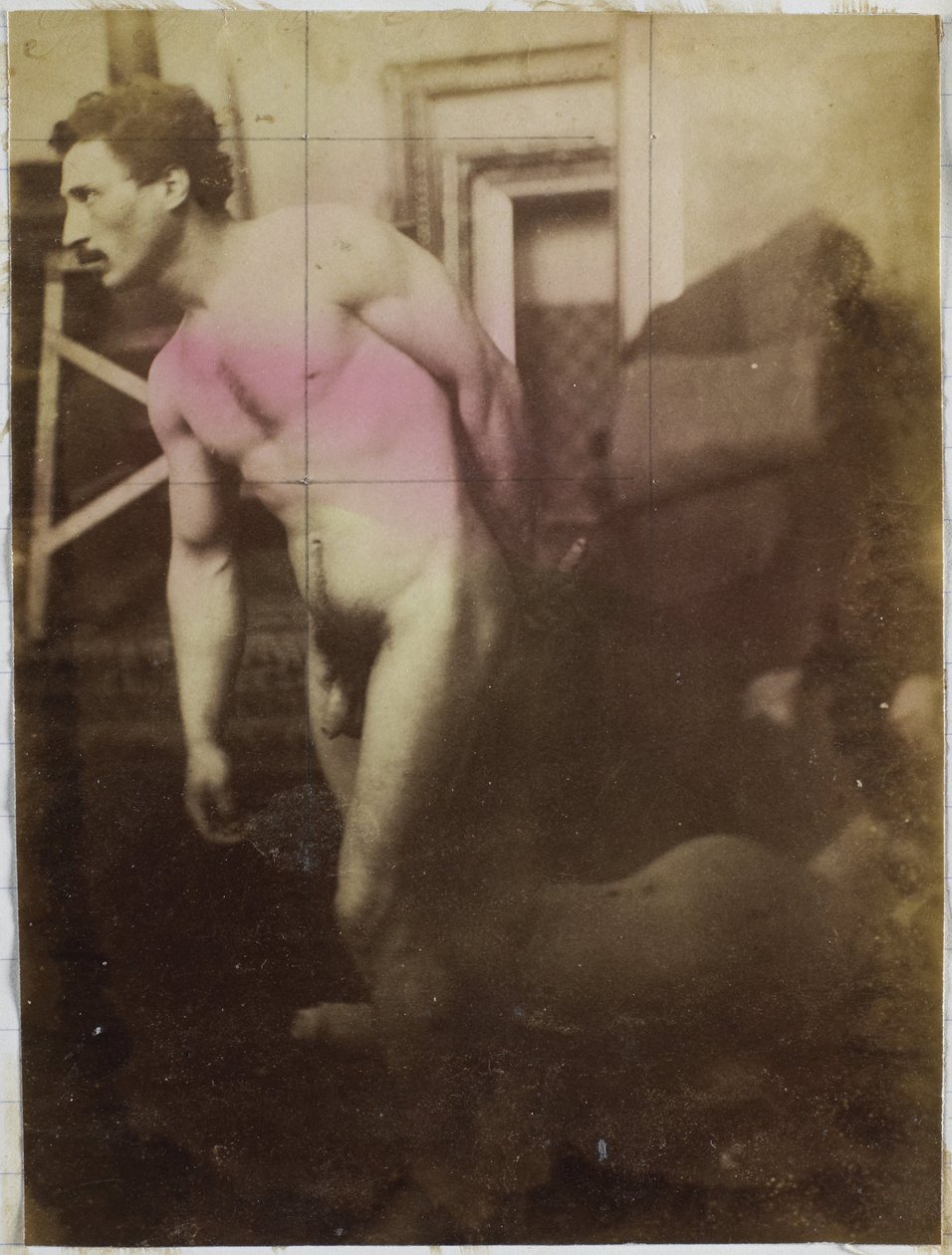 Estudo de um modelo nu masculino, no estúdio de Jacques de Lalaing de Jacques Lalaing (attributed to)