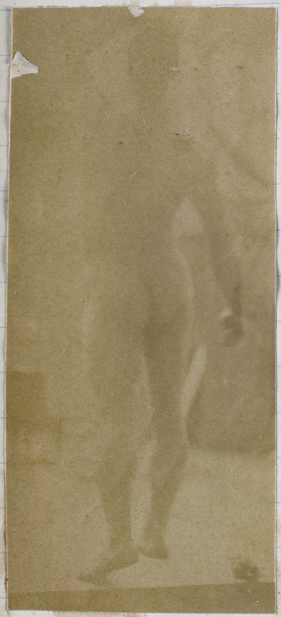 Estudo de um modelo nu masculino, em pé e visto por trás, no estúdio de Jacques de Lalaing de Jacques Lalaing (attributed to)