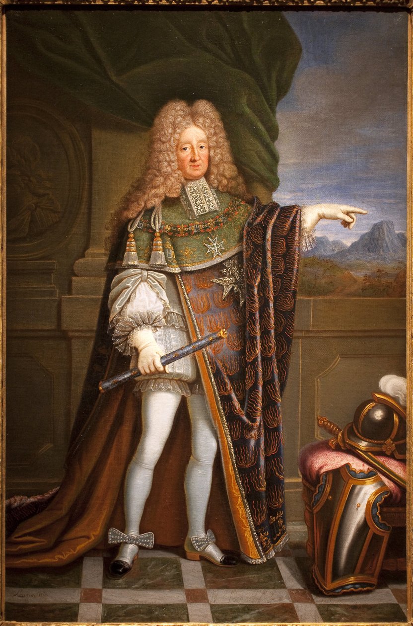 Retrato no pé do marechal de Tessé (René Mans, Conde de Tessé de Jacques Laumosnier