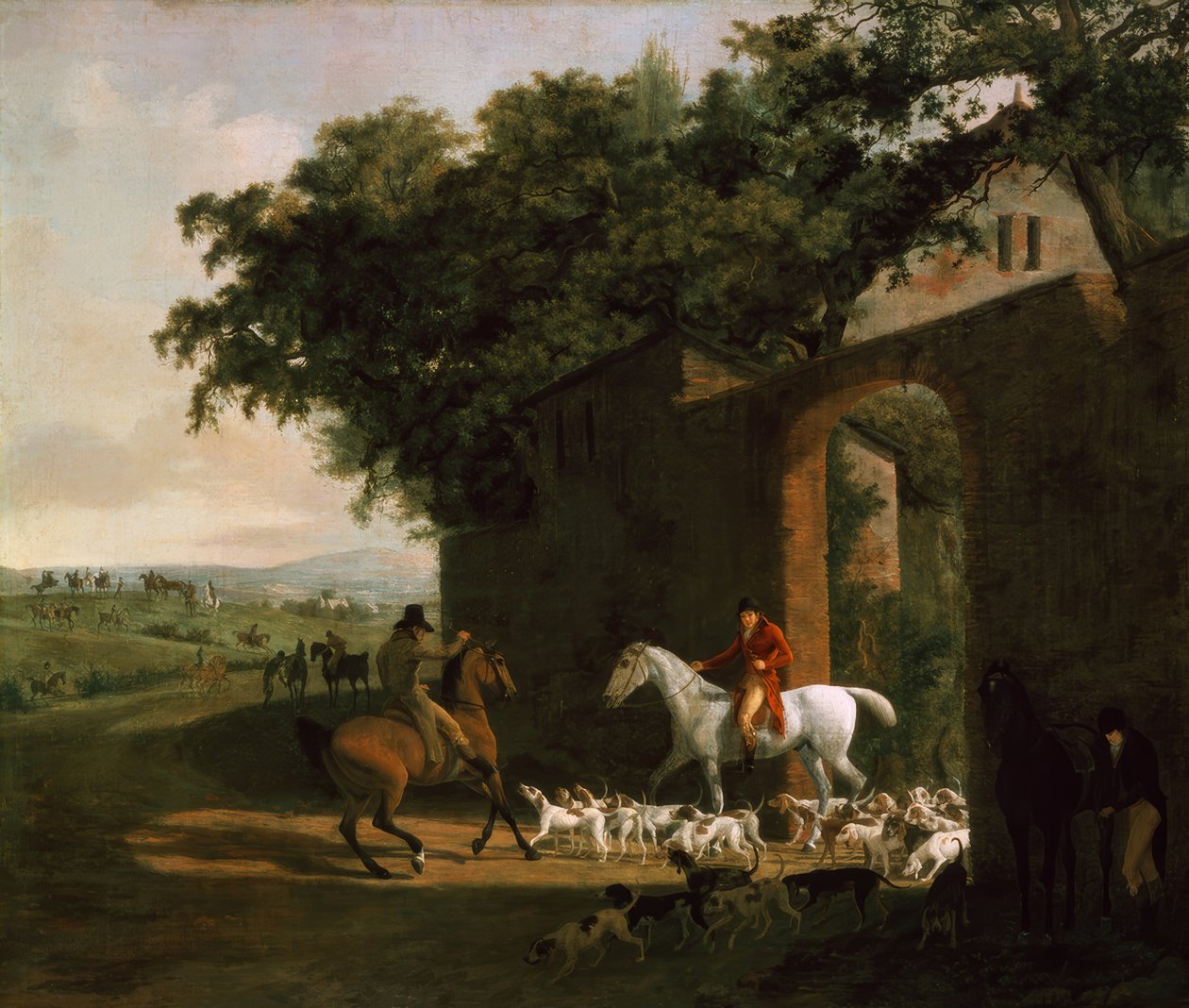 Partida para a caça de Jacques Laurent Agasse