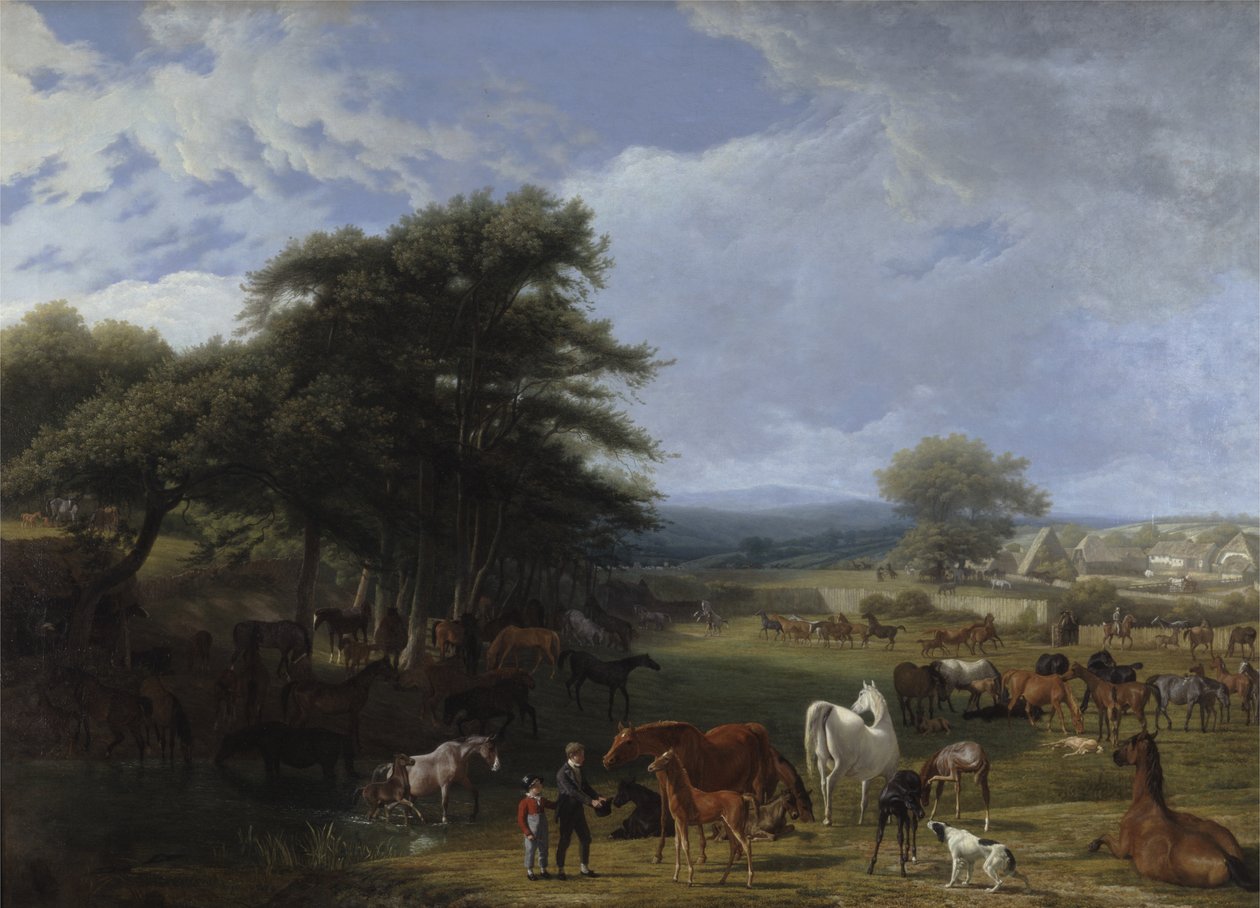 Coudelaria de Lord River, Stratfield Saye de Jacques Laurent Agasse