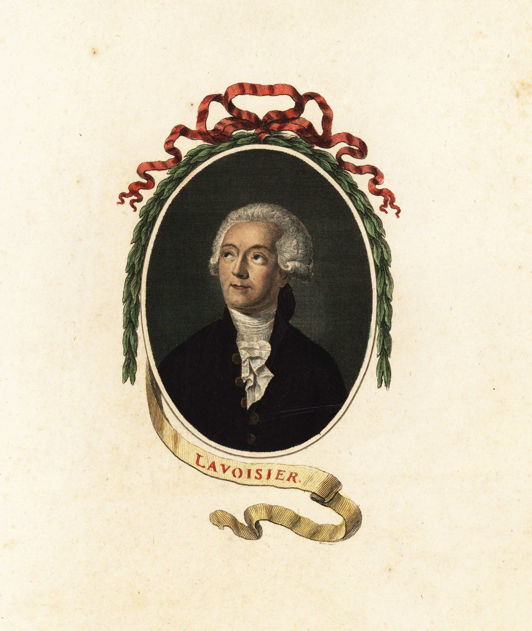 Antoine Lavoisier, químico francês, economista e nobre.1805 (gravura) de Jacques Louis (after) David