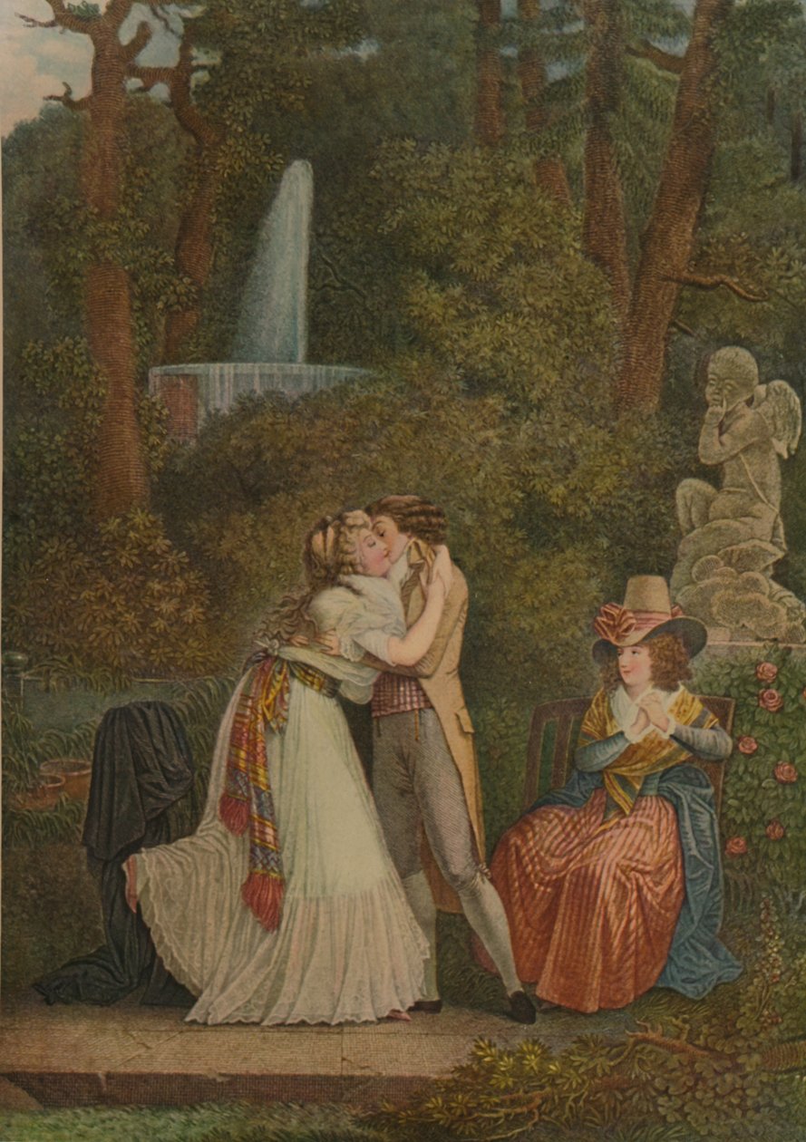 Julie, Ou Le Premier Baiser De LAmour, Primeiro Beijo, 1784-1799, 1913 de Jacques Louis Copia