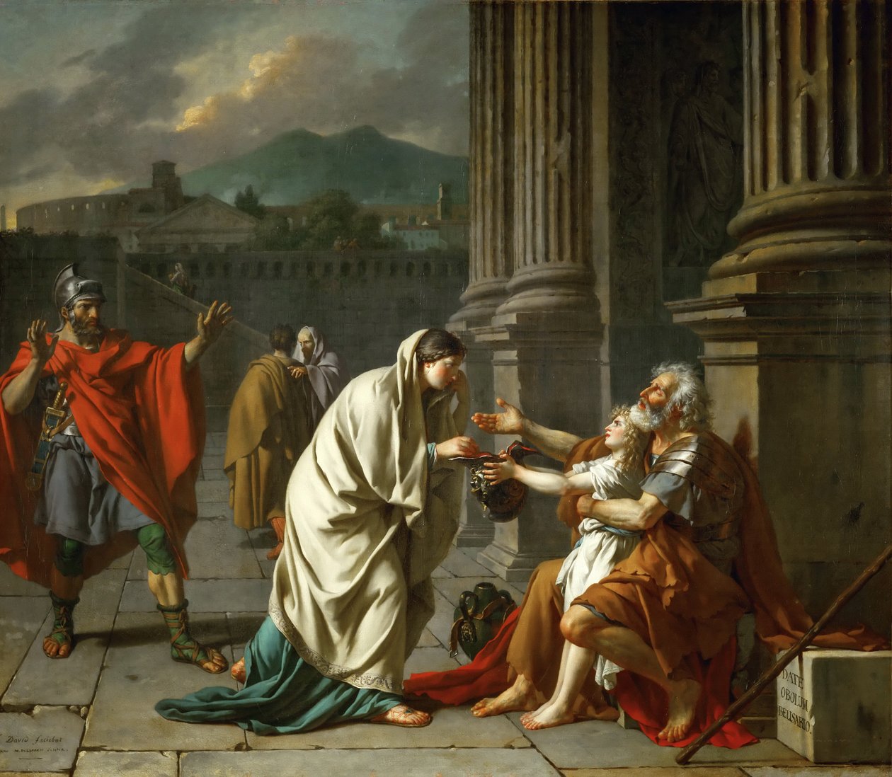 Belisarius implorando por esmolas de Jacques Louis David