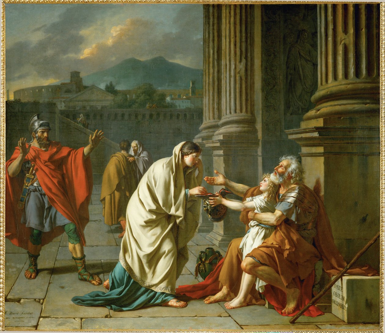 Belisário a pedir esmola ... de Jacques Louis David