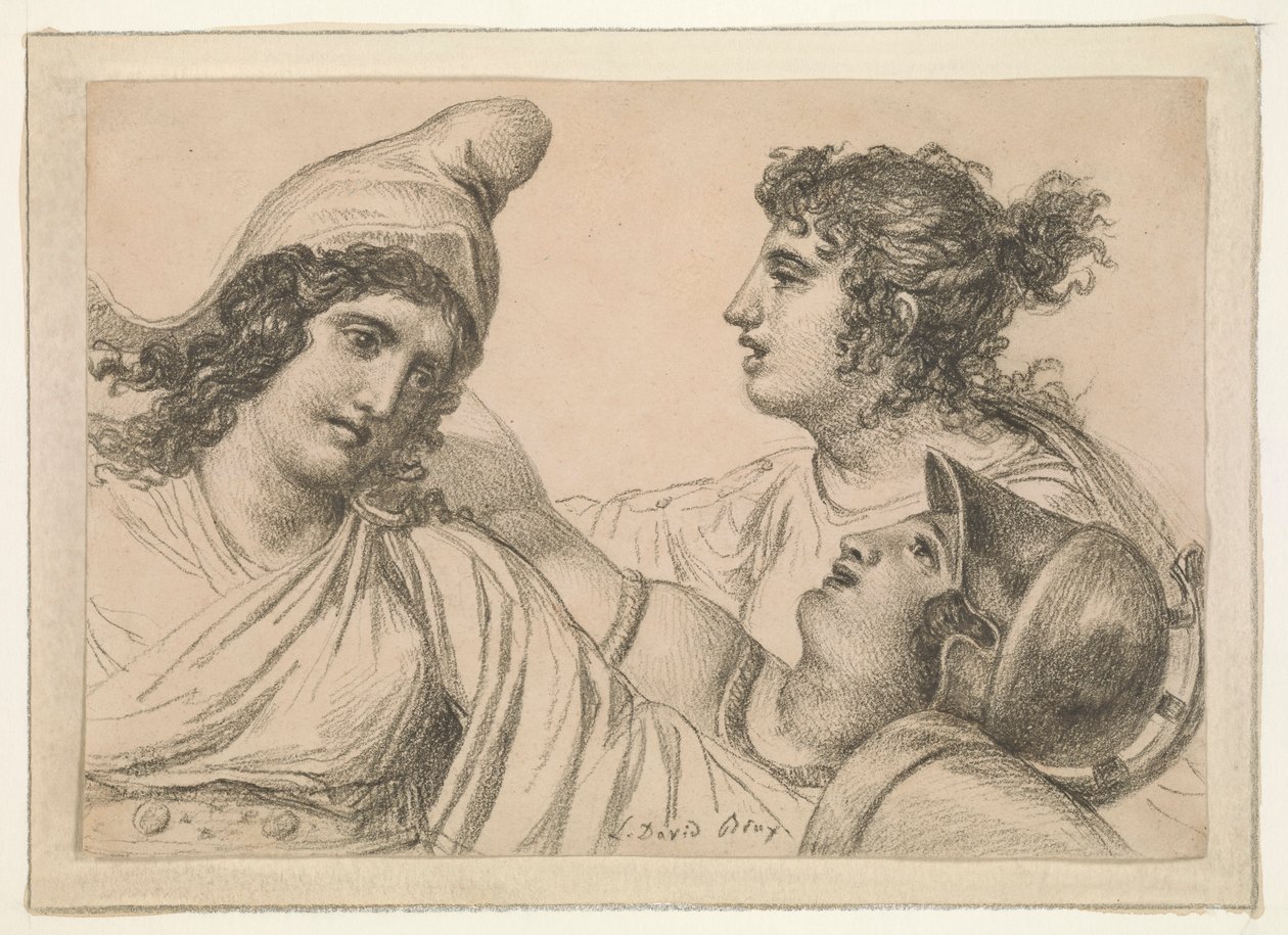 Composição com Três Figuras de Jacques Louis David