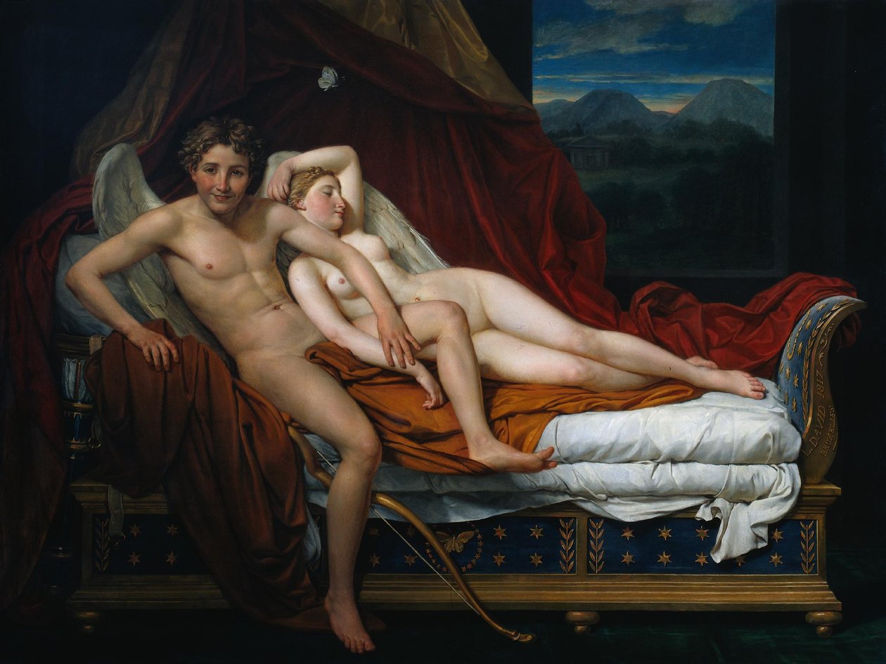 Cupido e Psique de Jacques Louis David