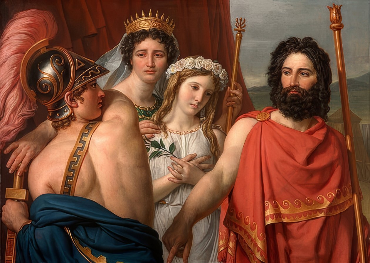 A raiva dos Aquiles. 1819 de Jacques Louis David