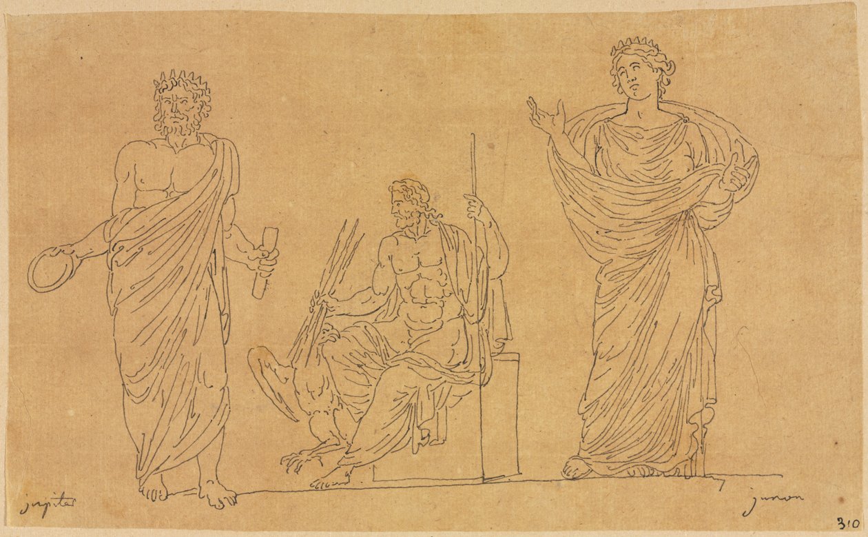 Deuses e Deusas de Jacques Louis David