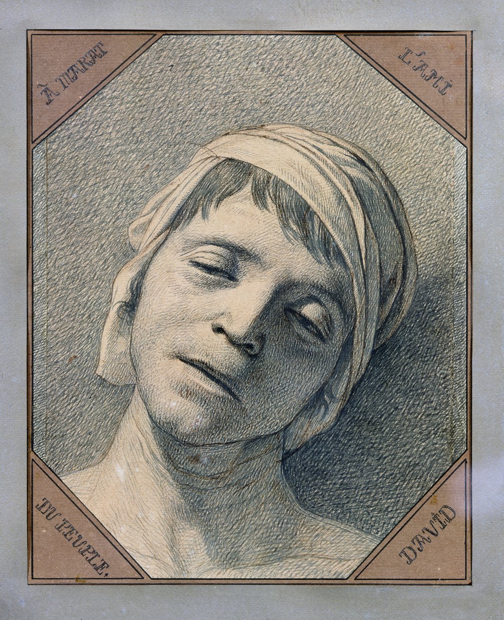 Chefe de Marat de Jacques Louis David