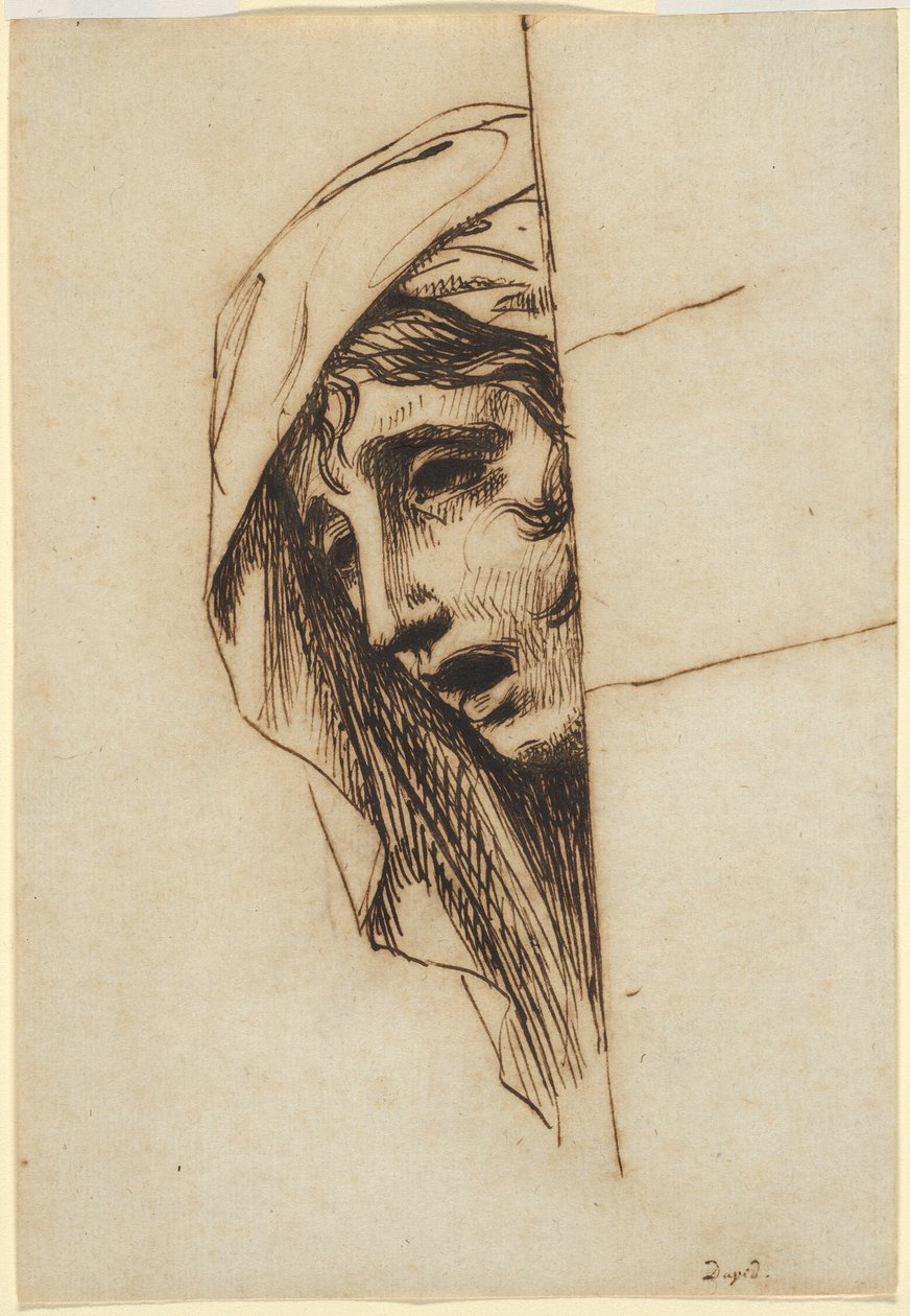Cabeça de mulher de Jacques Louis David