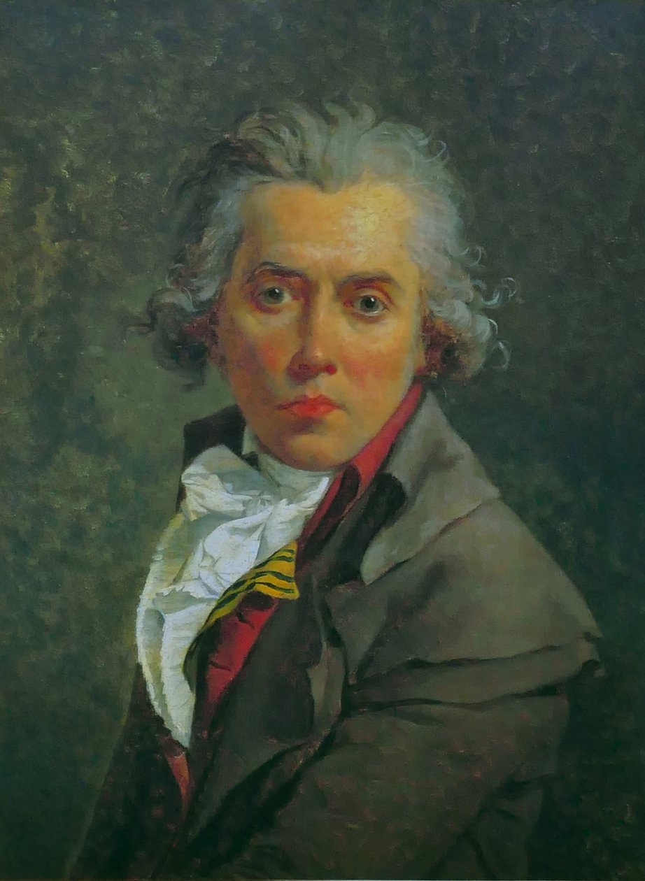 Italiano:  Autoritratto Autorretrato com três golas de Jacques Louis David