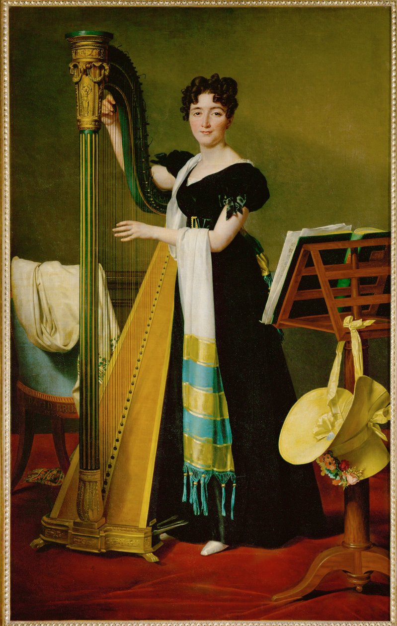 Juliette de Villeneuve, sobrinha da rainha Júlia, esposa de José Bonaparte ... de Jacques Louis David
