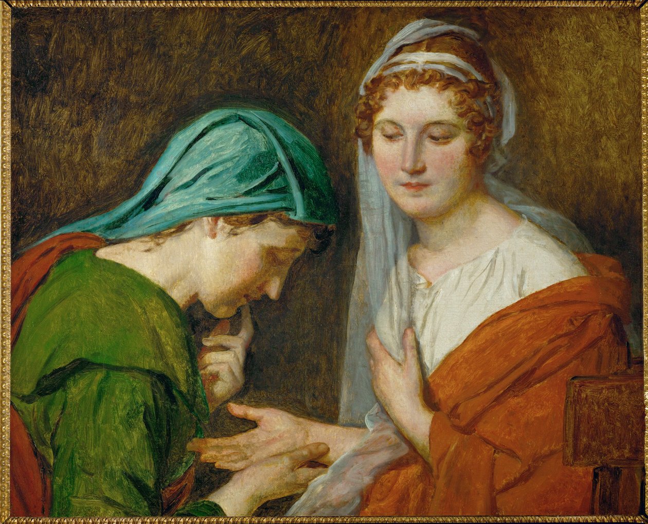La Bonne Aventure ... (óleo sobre tela) de Jacques Louis David