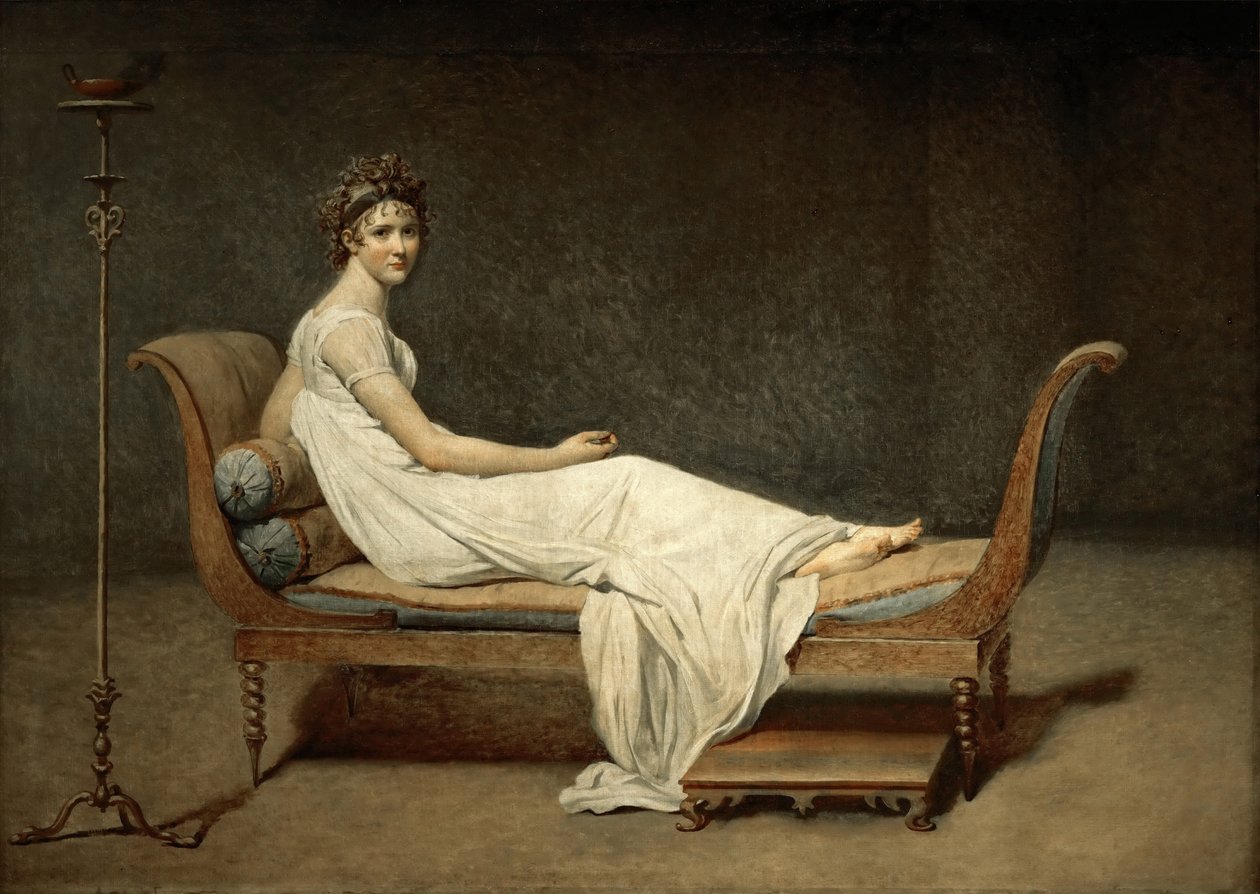 Madame Récamier, nascido em Julie Bernard 1777-1849 de Jacques Louis David