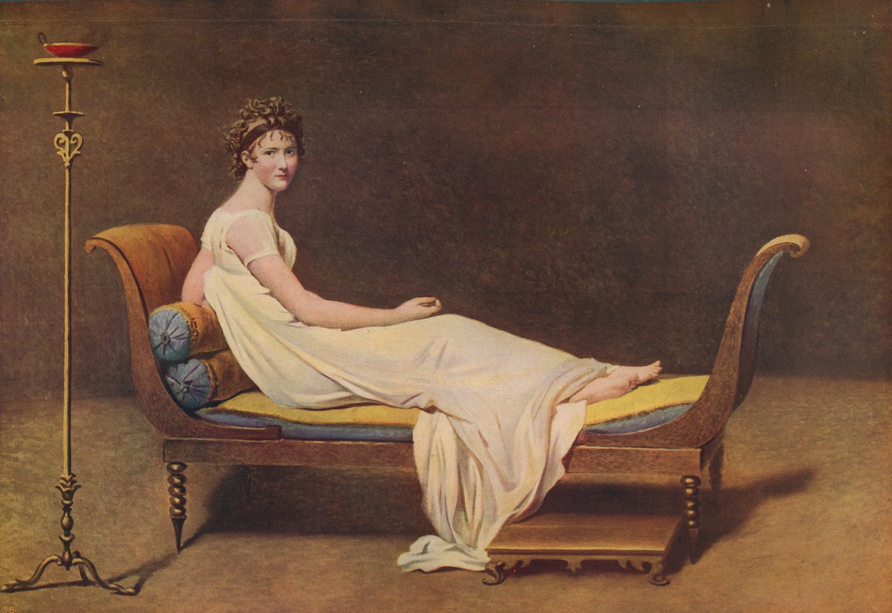 Madame Recamier, 1800, c1915. de Jacques Louis David