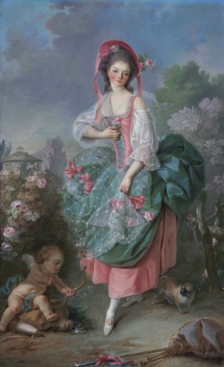 Mademoiselle Guimard como Terpsichore de Jacques Louis David
