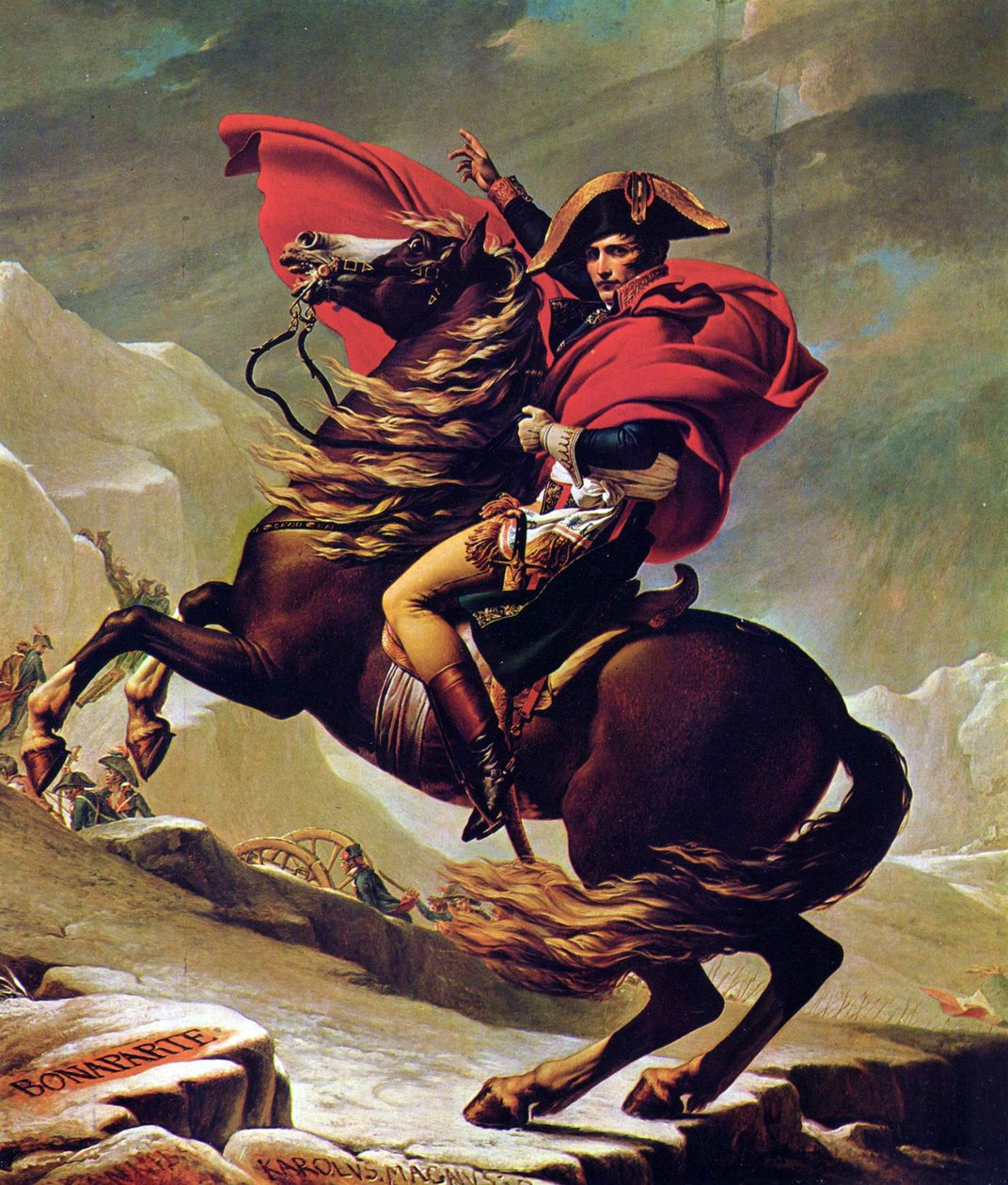 Napoleão Cruzando os lps de Jacques Louis David