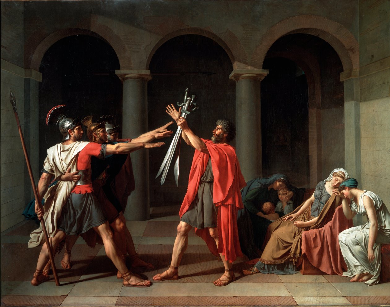 Juramento dos Horatii de Jacques Louis David