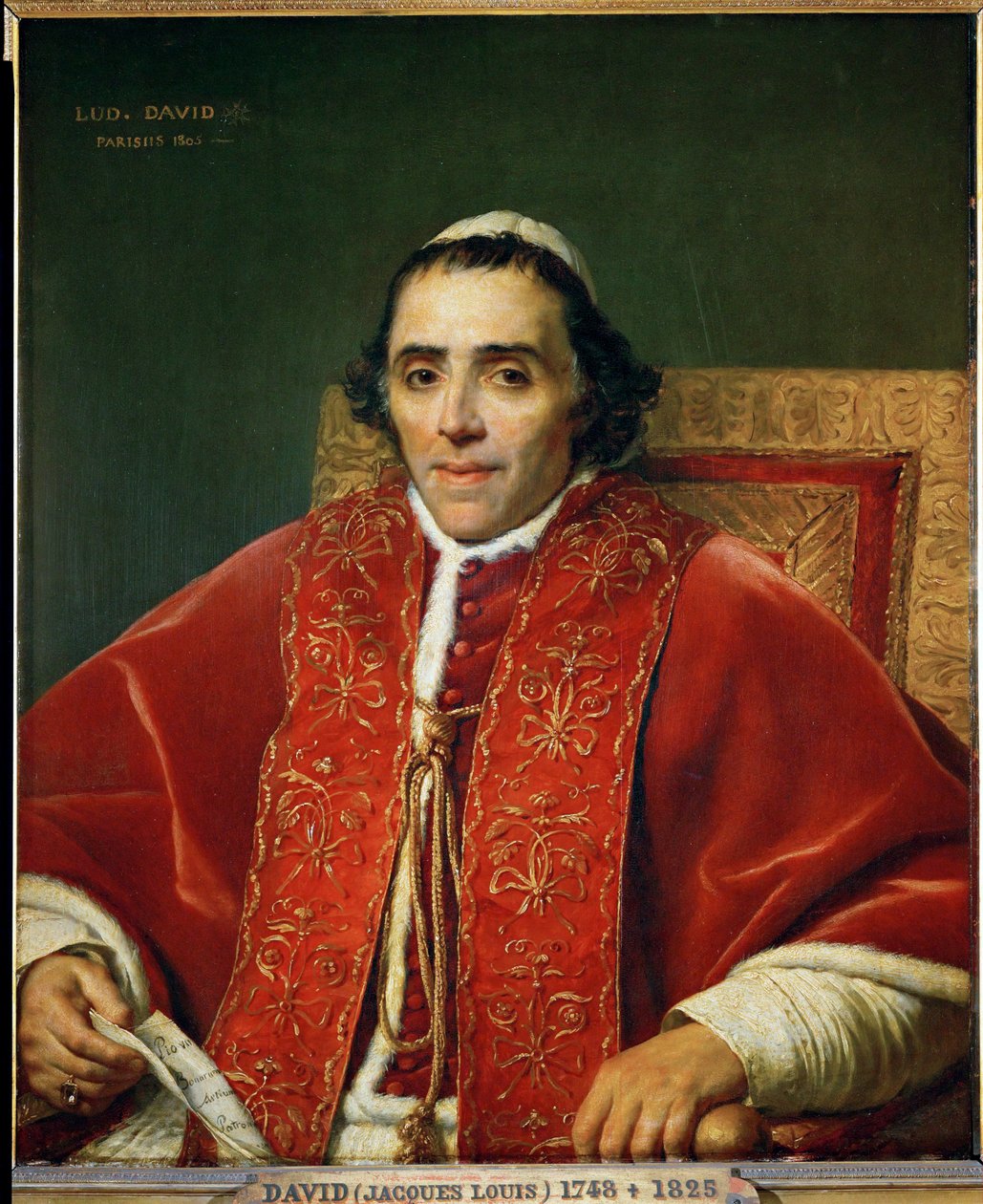 Papa Pio VII ... de Jacques Louis David