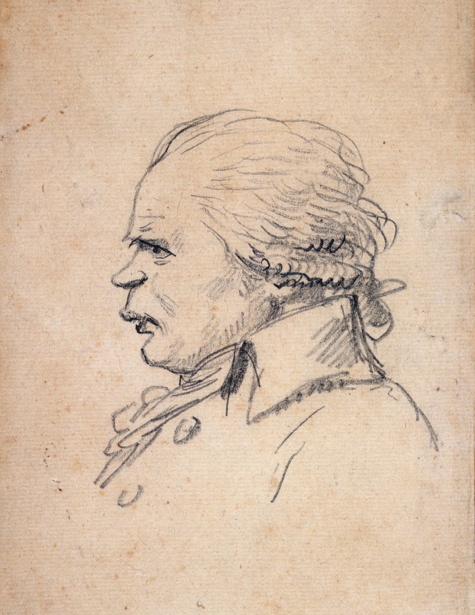 Retrato caricatural de Danton (caricatura) de Jacques Louis David