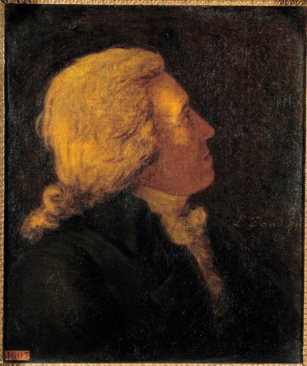 Retrato de Bertrand Barere de Vieuzac (1755-1841), membro do Comité de Pintura Pública de Salut por Jacques Louis David (1748-1825) 1790 Sun. 0,55 x 0,46 m de Jacques Louis David