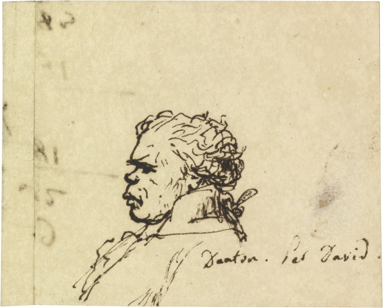 Retrato de Georges Jacques Danton 1759-1794 de Jacques Louis David