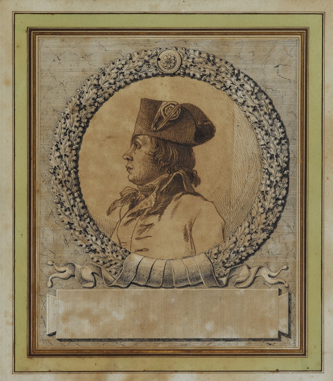 Retrato de Philippe-François-Joseph Le Bas 1762-1794, c. 1793 de Jacques Louis David
