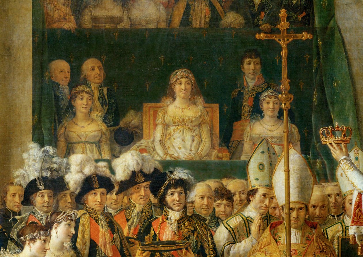 A coroação de Napoleão em Notre-Dame ... de Jacques Louis David