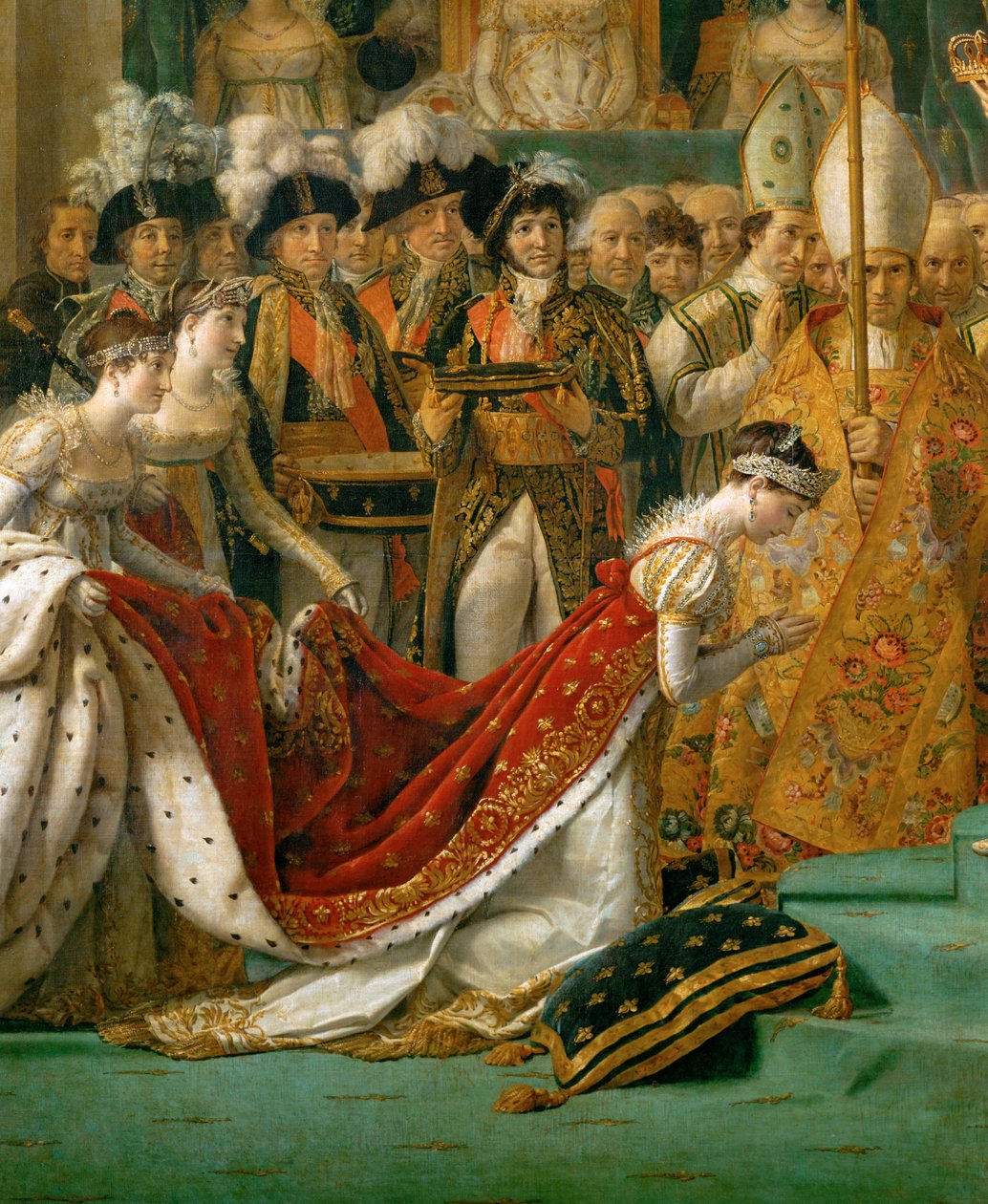 A coroação de Napoleão em Notre-Dame ... de Jacques Louis David