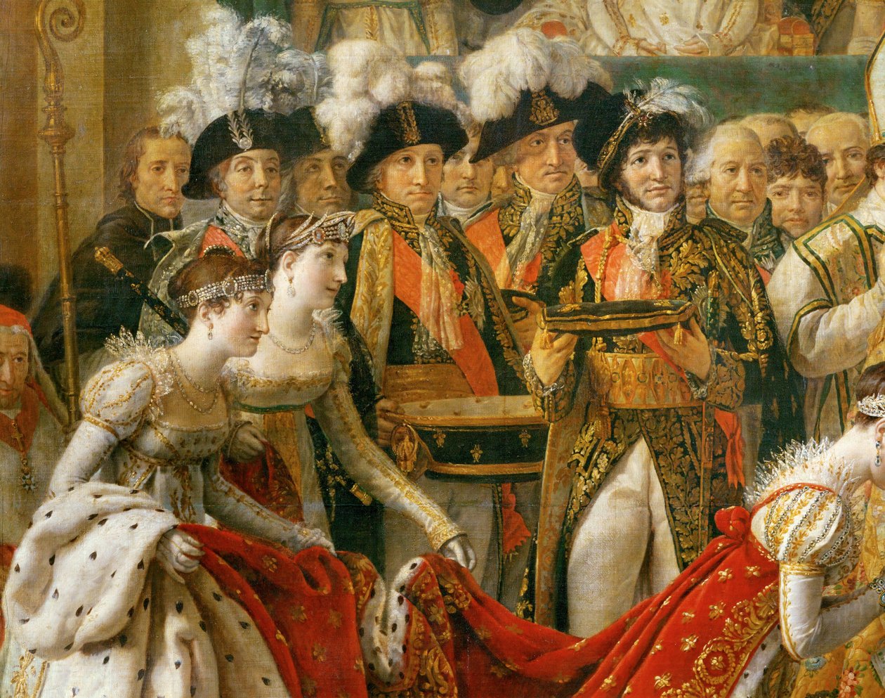 A coroação de Napoleão em Notre-Dame ... de Jacques Louis David