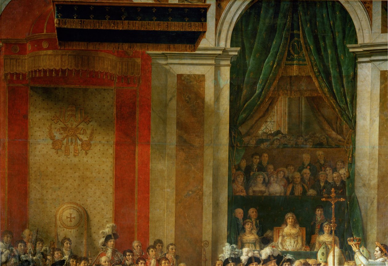 A coroação de Napoleão em Notre-Dame ... de Jacques Louis David
