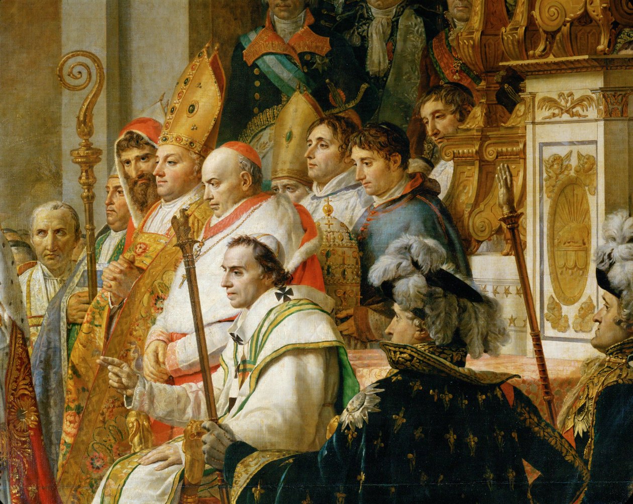 A coroação de Napoleão em Notre-Dame ... de Jacques Louis David