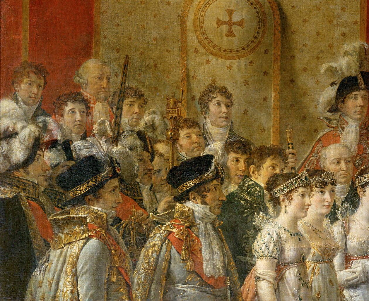 A coroação de Napoleão em Notre-Dame ... de Jacques Louis David