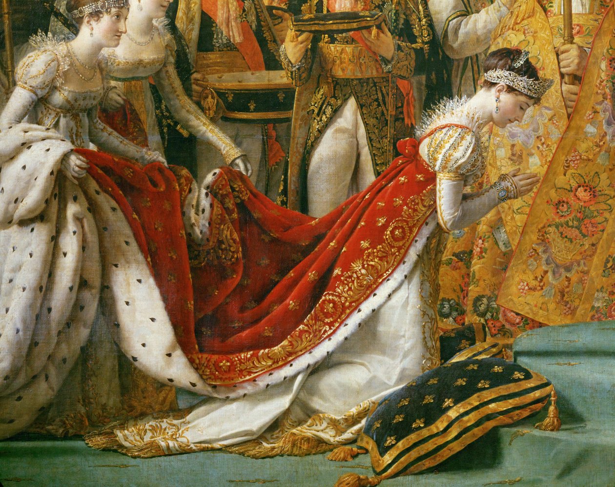 A coroação de Napoleão em Notre-Dame ... de Jacques Louis David