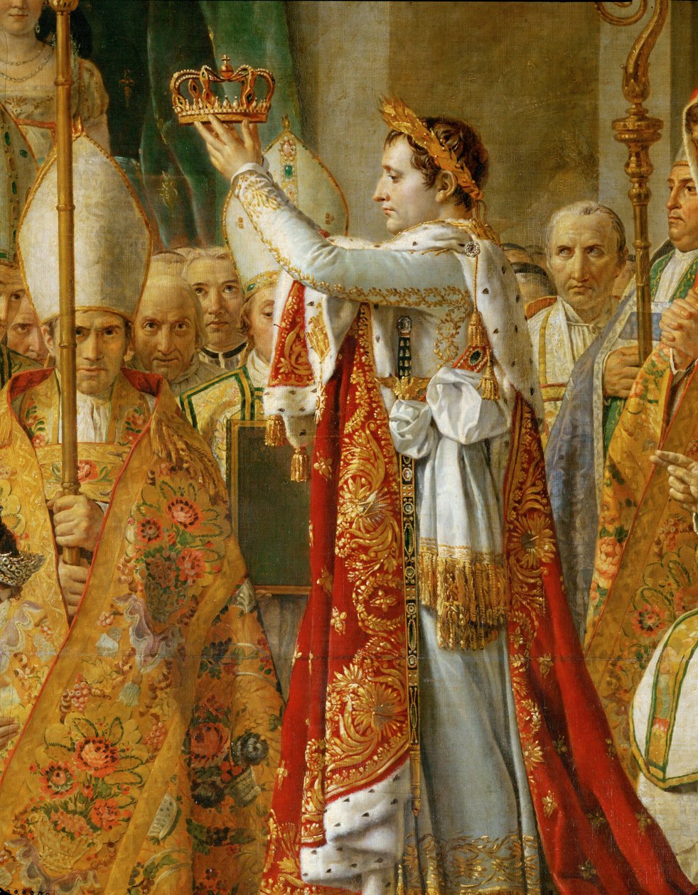 A coroação de Napoleão em Notre-Dame ... de Jacques Louis David