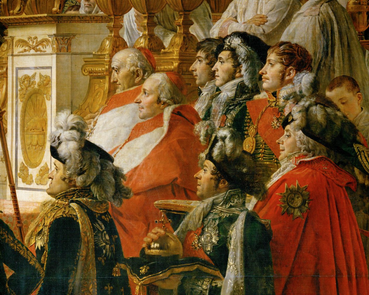 A coroação de Napoleão em Notre-Dame ... de Jacques Louis David