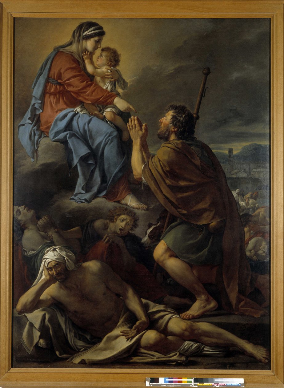 Santo Roch orando à Virgem pela cessação da peste de Jacques Louis David